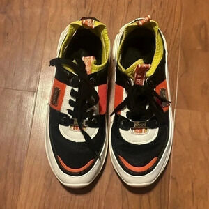 Bebe Sport Sneakers Size 10 Black and Orange